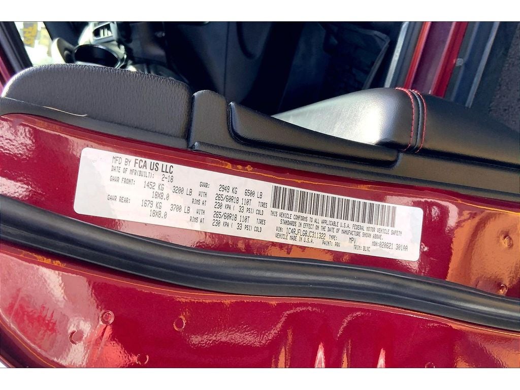 2018 Jeep Grand Cherokee Trailhawk