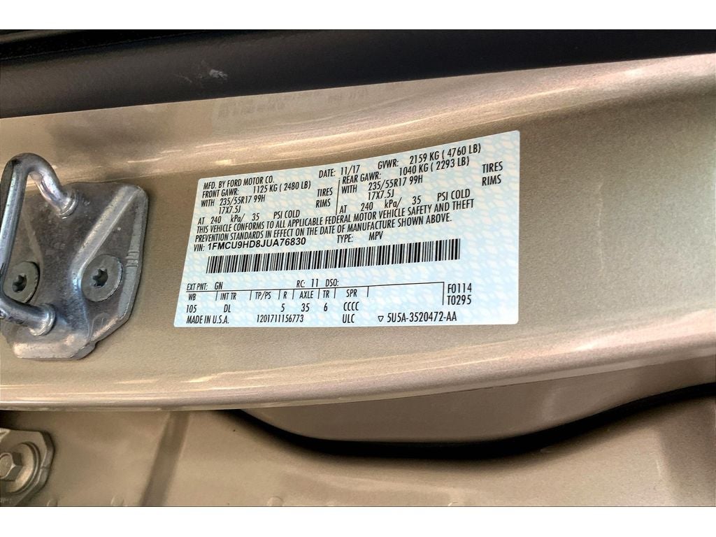 2018 Ford Escape SEL