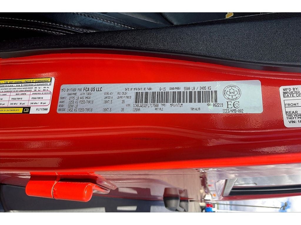 2015 Jeep Wrangler Unlimited Sahara