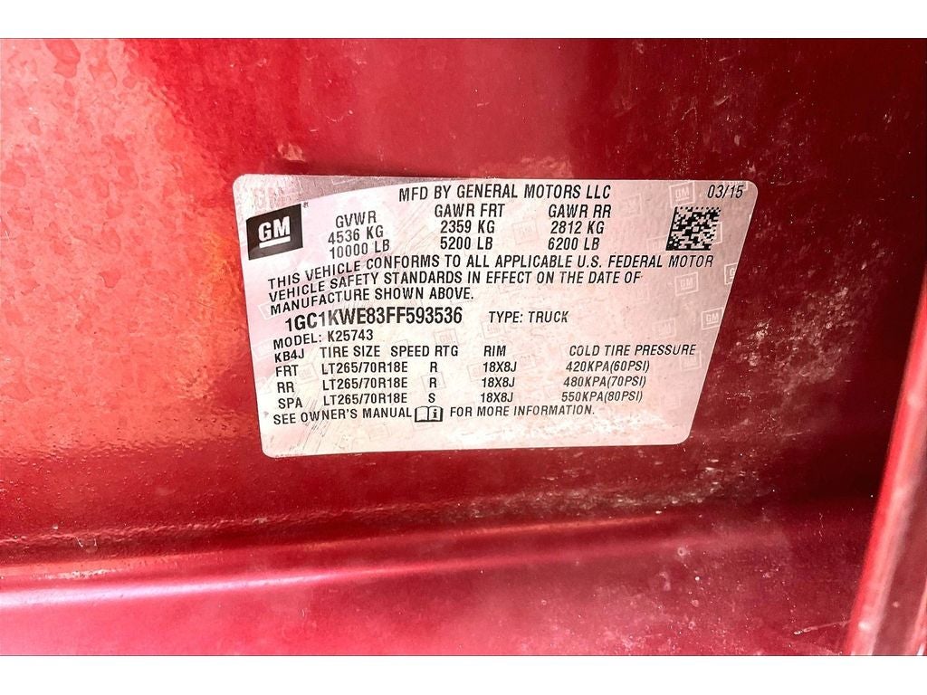 2015 Chevrolet Silverado 2500 HD LTZ