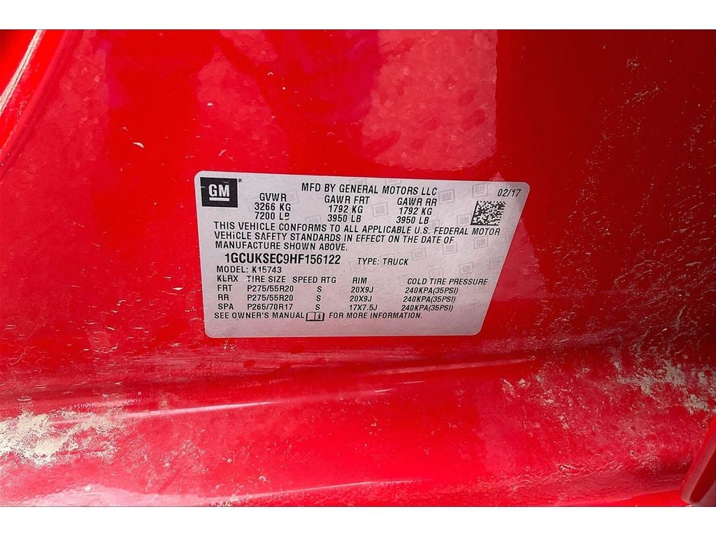 2017 Chevrolet Silverado 1500 LTZ