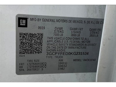 2019 Chevrolet Silverado 1500 LT Trail Boss