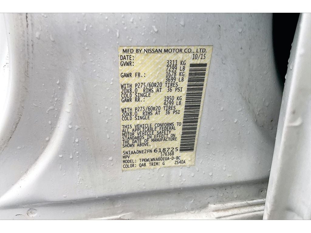 2015 Nissan Armada Platinum