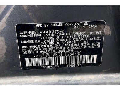 2020 Subaru Crosstrek Premium
